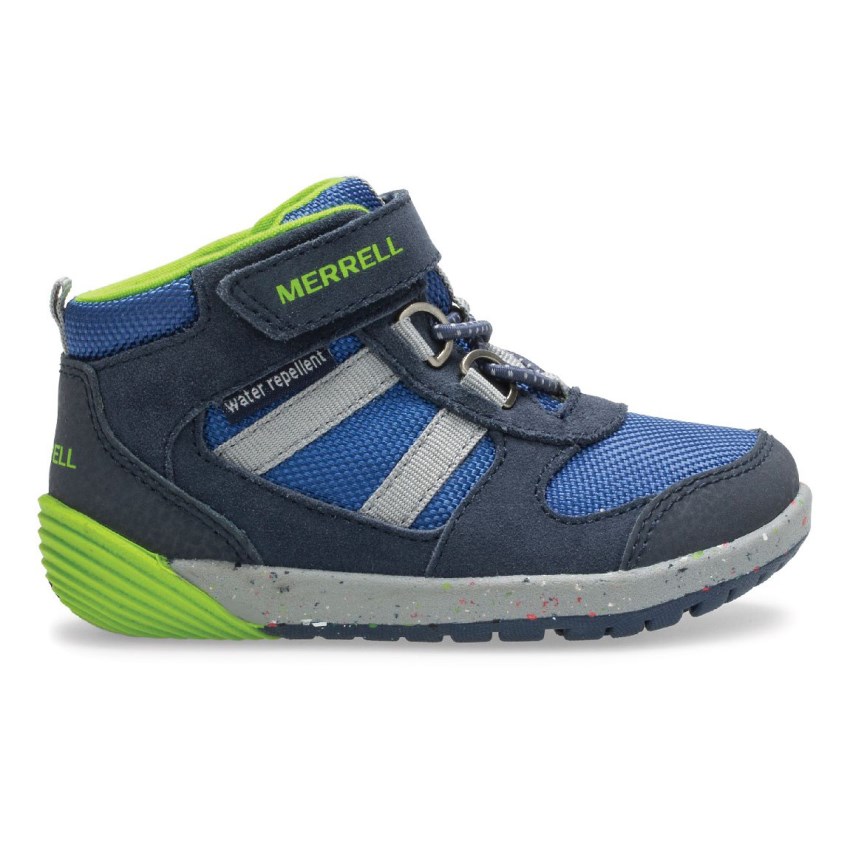 Basket Merrell Bare Steps Ridge Jr Hiker Bleu Marine Enfant | J.I.LHST